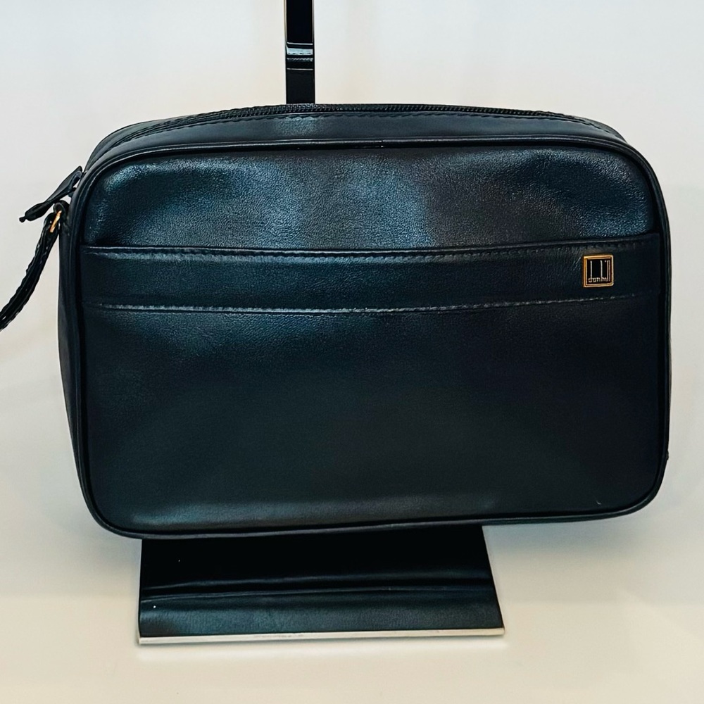 Dunhill Black Leather Clutch